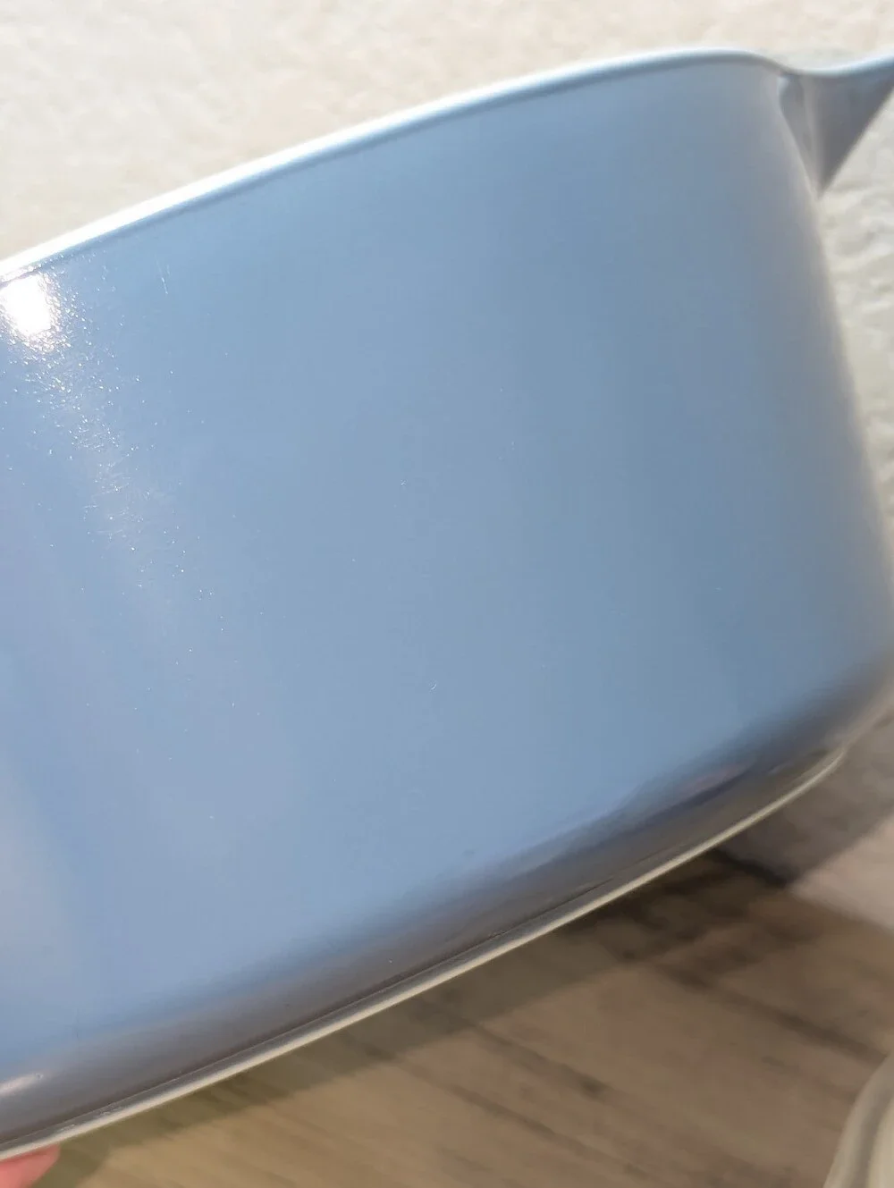 Vintage Pyrex Horizon Blue 2.5 QT Round Cinderella Casserole Dish w/ Lid